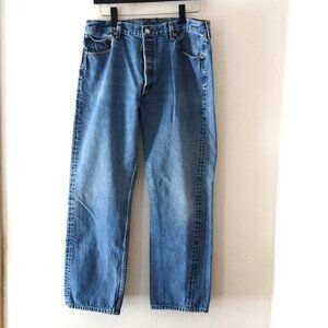 Levi's 501XX Button Fly Straight Leg Mens Jeans Tag Size 38x36 Grade B! 10b